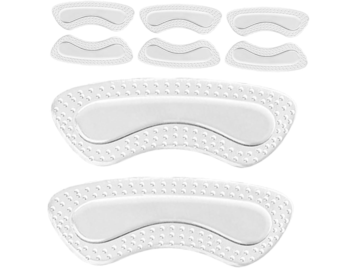 4 Pares De Protetores Calcanhar Silicone Transparente, Autoadesivos, Antiderrapantes, Para Proteção, Conforto E