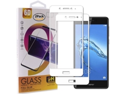 Película Vidro Temperado Honor 6C HONGWE. Cobertura Completa Branco