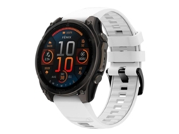 Bracelete Para Garmin (20mm) - Silicone Cor Sólida - Liberação Rápida - Fivela De Aço Preta Branca