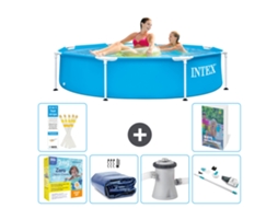 Piscina com Estrutura Redonda 244x51 Cm 5 peças S39 INTEX