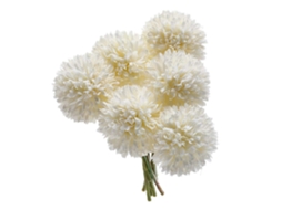 Flores Artificiais De Hidrângea, 6 Cabeças, Em Seda E Plástico, Buquê De Casamento Para Decoração De Casa, Jardim, Festa, 6 Peças (branco)