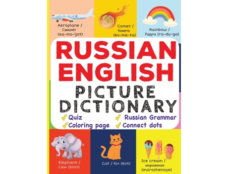 Livro Russian English Picture Dictionary de Magic Windows (Inglês)
