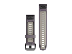 Bracelet Silicone Quickfit 20 Mm Cinzento Prateadogarmin