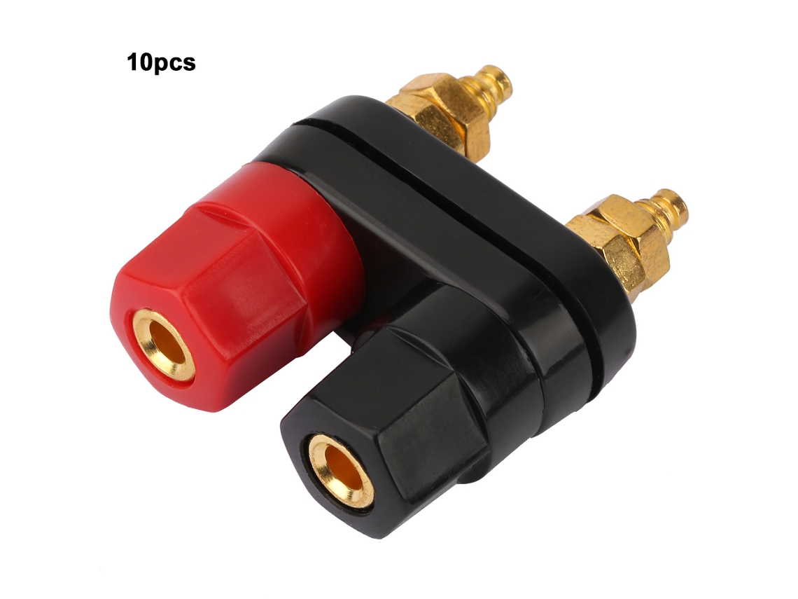 Laxiscreed Terminal De Altifalante Banhado A Ouro De 4mm Para Amplificador Com Conexão 2 Vias