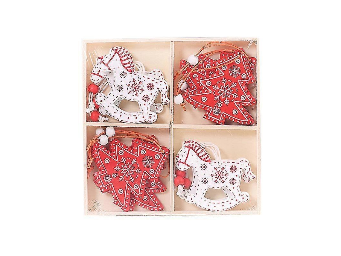 Enfeites De Madeira Para Árvores De Natal Pingentes Decorativos Para A Casa Olysi Shop