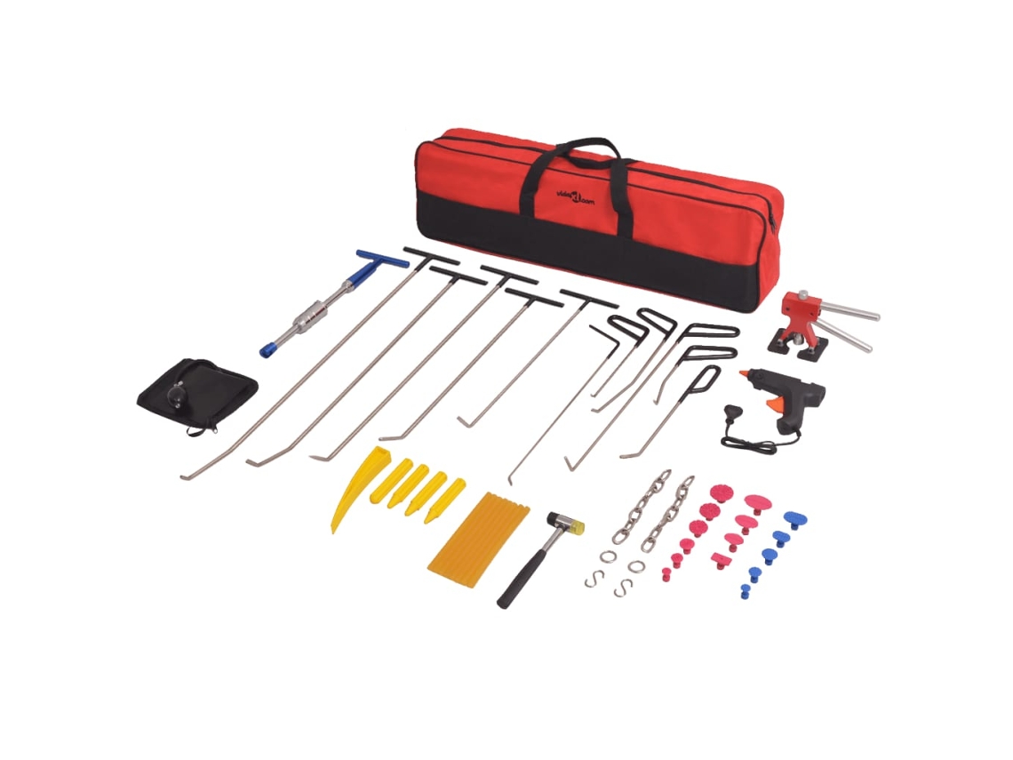 Vidaxl Conjunto Reparação De Mossas S/ Repintura 50 Pcs Aço Inoxidável