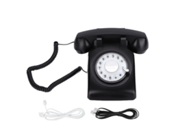 Telefone Vintage com Discador Rotativo de Linha Fixa EOOCOO