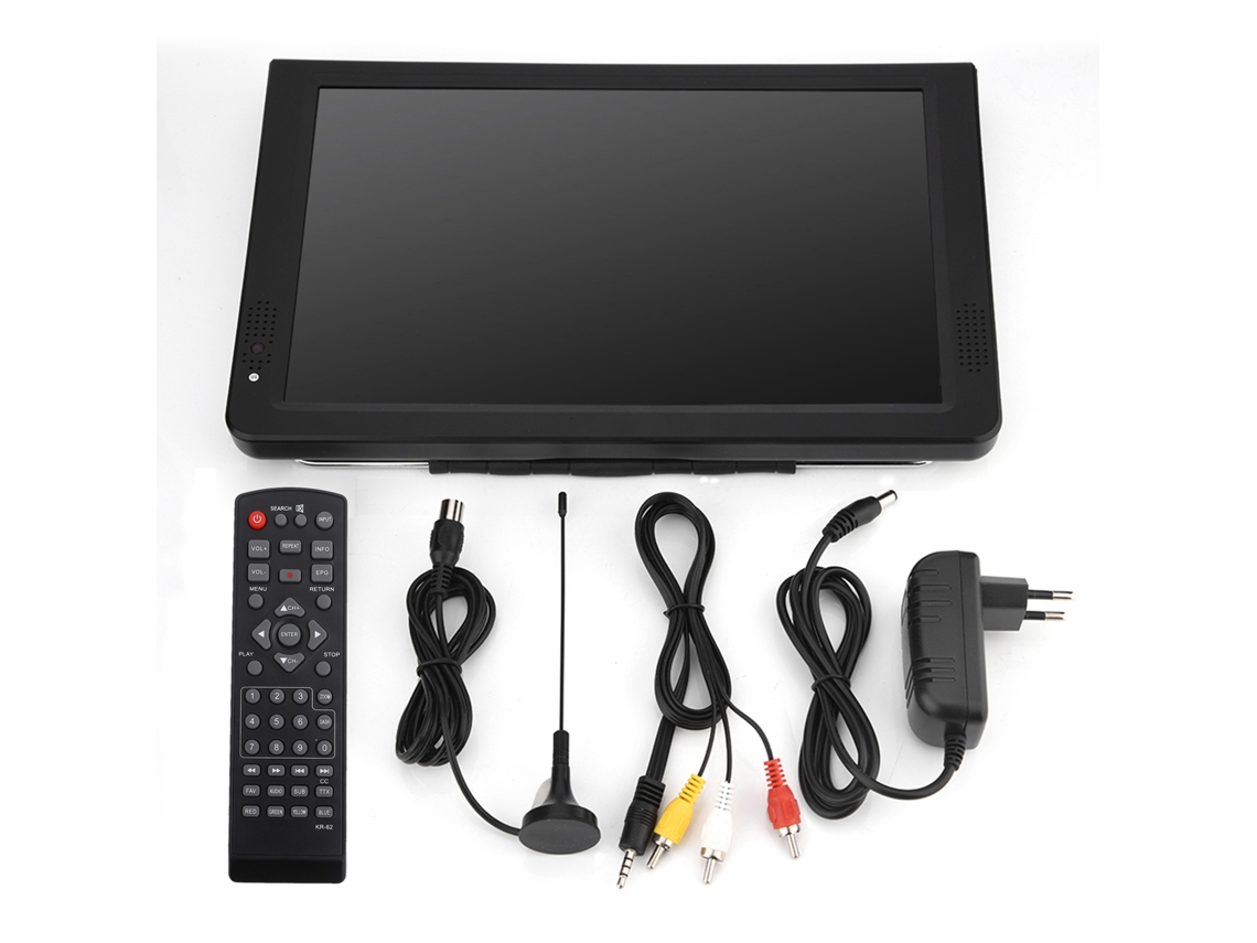 Televisor Portátil Digital Analógico 12 Polegadas Para Casa Carro Avião