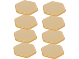 Lifkome Conjunto De 8-protetores Hexagonais Abs Para Móveis E Cadeiras Com Pés Borracha, Almofadas Antiderrapantes