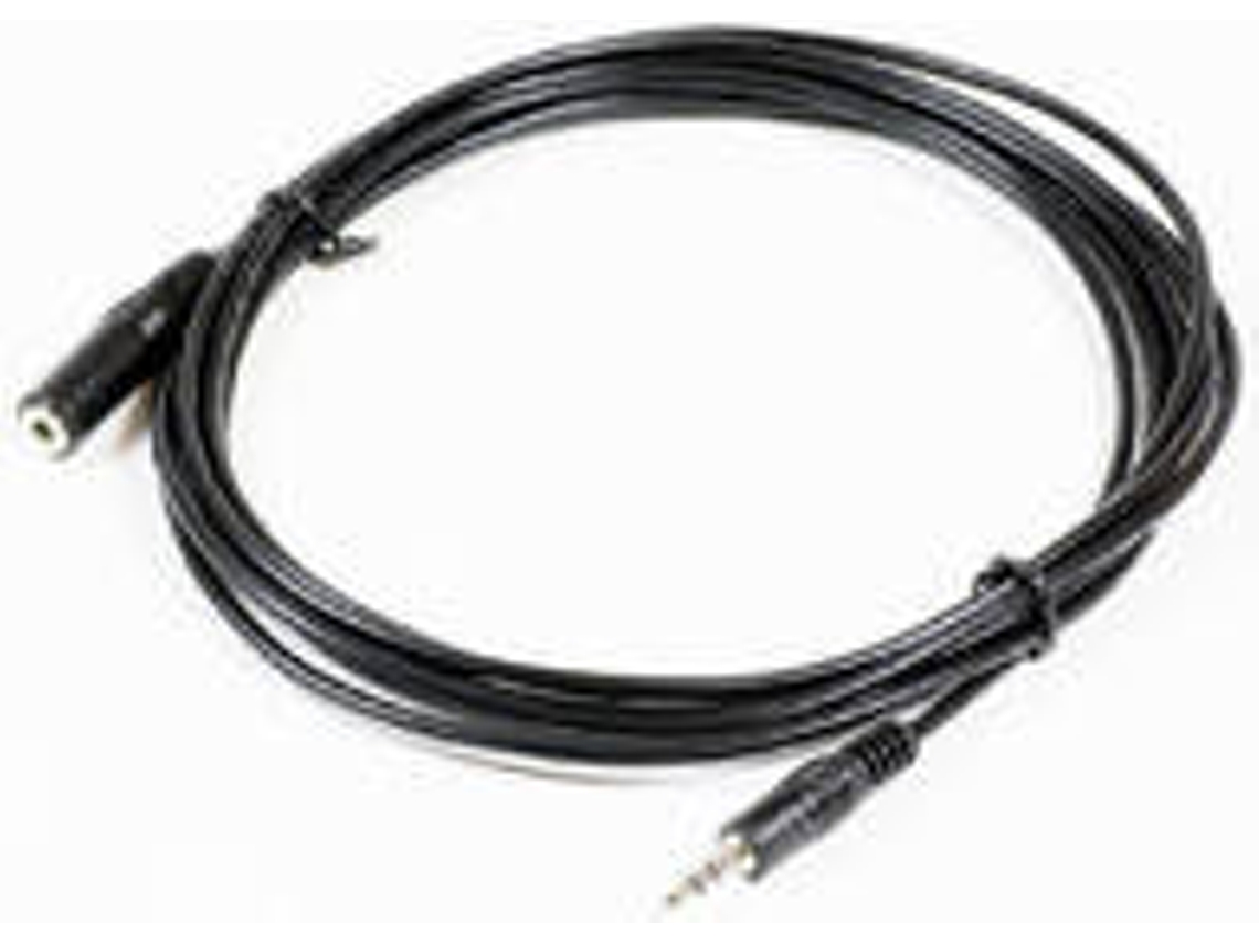 Cabo de Áudio MICROCONNECT (Jack 3.5mm - 5 m - Preto)