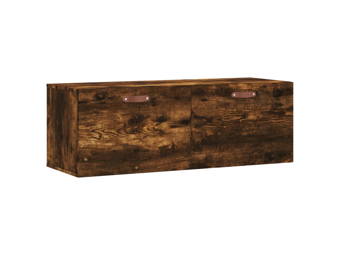 Armário de Parede Derivados Madeira Carvalho Fumado MAISON EXCLUSIVE (100x36,5x35 cm)