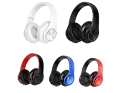 Fone De Ouvido Gamer Bluetooth, Estéreo, Som Surround, Usb, Sem Fio, Com Microfone, Luz Colorida, Para Pc E Laptop Ly Ebike