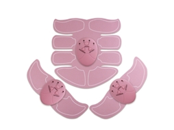 Lurelia Estimulador Abdominal Muscular Abdominal Ems Home Gym Rosa De Três Partes Usb