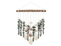 Decoração De Parede Estilo Boêmio Com Eucalipto Artificial