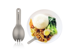 Colher Fork de Titânio Leve Infantil Camping