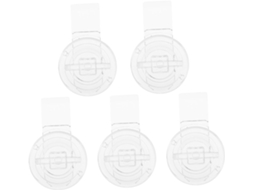 Ukcoco Conjunto De 5-mini Fechos Acrílico Transparente Para Caixas, Dobradiças Resistentes Para Caixas De Joias E Portas