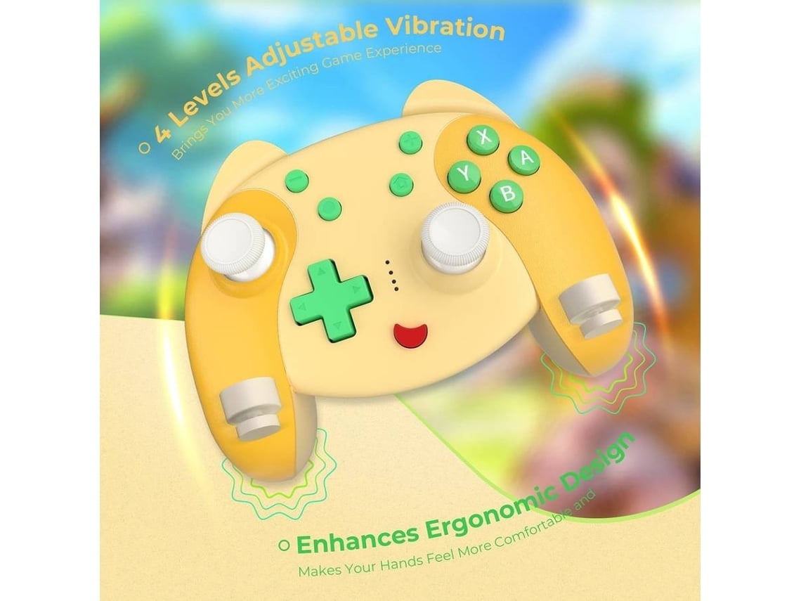 Controlador Sem Fio para Nintendo Switch Pro Controller para Switch / Swith Lite Cute Pc Game Controllers com Nfc / Alarm Clock / Turbo / YIZHOOD