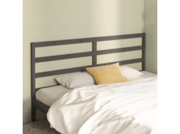 Cabecero 206x4x100 cm Pino Macizo Gris