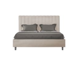 Cama Águeda Base Acolchoada ITYHOME Microfibra Bege (160x190)