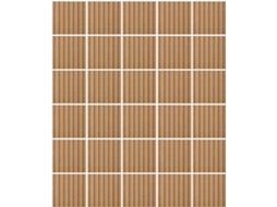Painel Madeira Autoadesivo Pvc Impermeável 30x30cm 30 Peças Decoração Parede Moderna Reforma Interiores Fácil GOKOCO