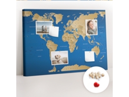 Lousa De Cortiça Países Do Mundo Para O Corredor Espelharte (70x100 Cm)