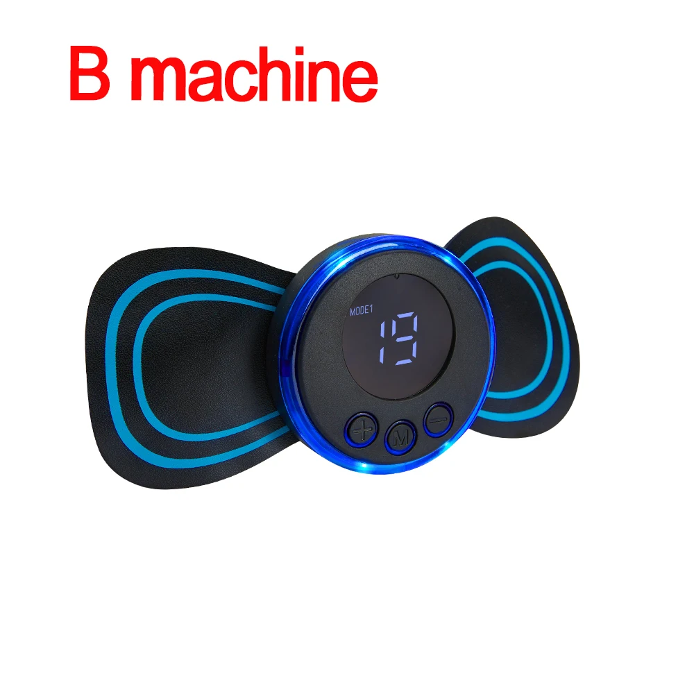 Estimulador Muscular Para Massagem Cervical Ems, Adesivo Elétrico Com Pulsos De Baixa Frequência, Ferramenta Alívio Da Dor E Relaxamento ~01295