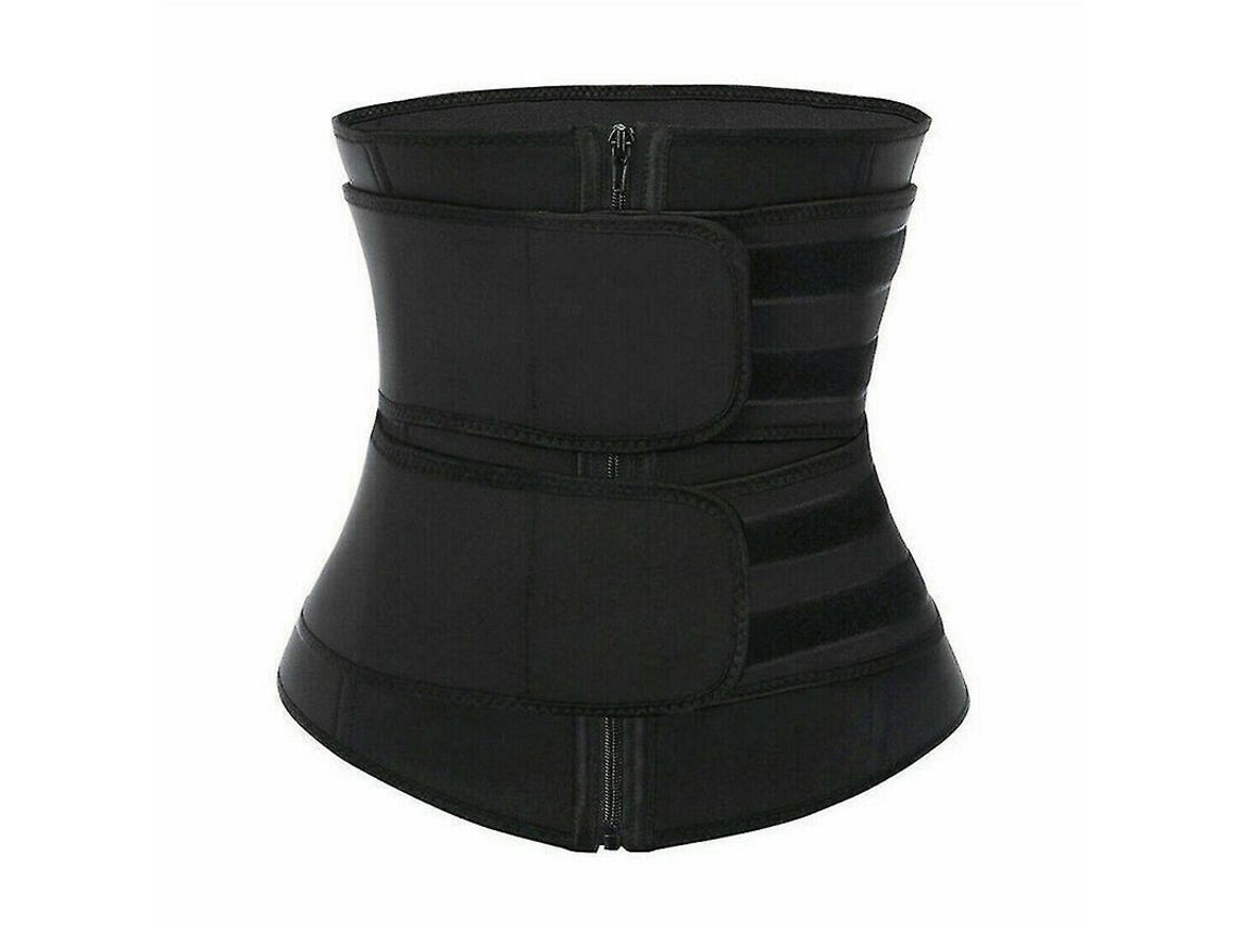 Cinto De Treinamento Abdominal Para Mulheres Com Efeito Sauna E Suporte Lombar Ajustável Para Academia E Recuperação Pós-parto M Negro