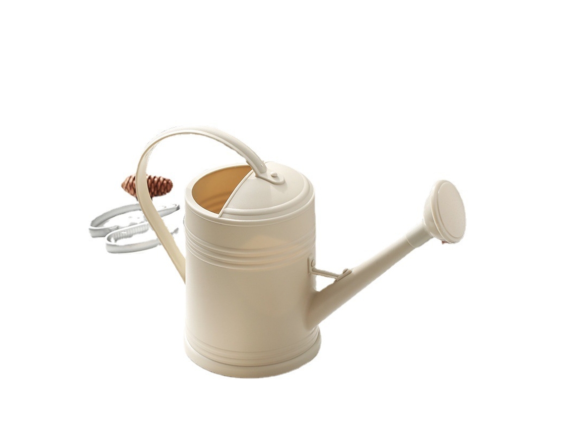 Regador, 2 L, Cor Bege, Bico Longo, Para Plantas, Flores, Bonsai E Vasos Em Áreas Interiores Ou Exteriores