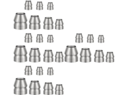 Conjunto De 28 Peças De Ferramentas Para Reparo De Metal, Incluindo Martelos E Acessórios De Reforço.