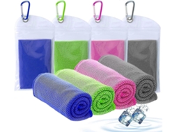 Lurelia Toalhas Refrescantes, Pacote Com 4 Unidades, Toalha Refrescante De Microfibra Para O Pescoço, Toalha Fria Superabsorvente