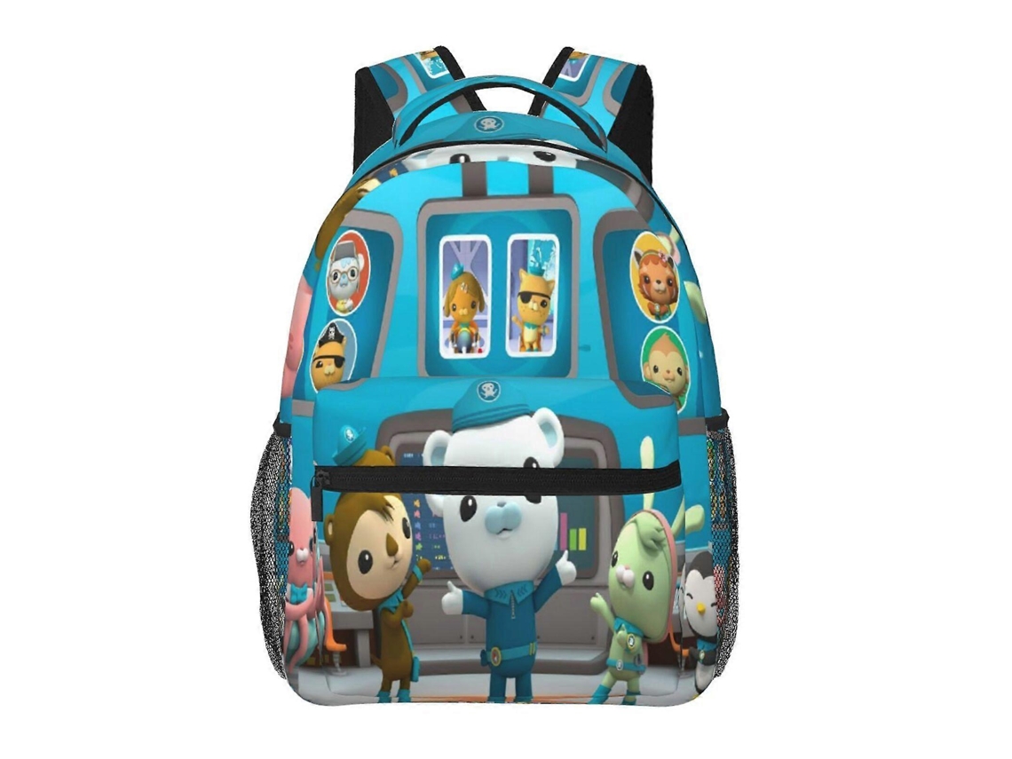 Mochila Octonauts T12 Para Estudantes, Estilosa E Leve, À Prova Dágua E Com Alça De Ombro Ajustável B12 Olysi Shop