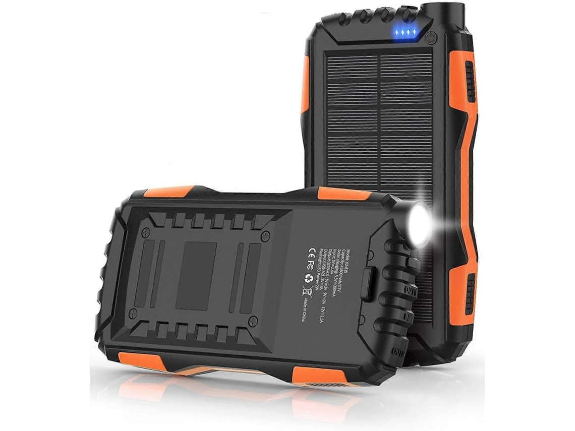 Carregador Solar Portátil De 42800mah Com Lanterna Superbrilhante Integrada Olysi Shop
