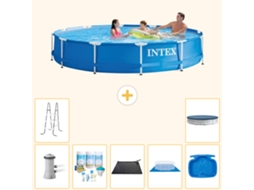 Intex Piscina Com Estrutura Redonda - 366x76 Cm - 8-peças S21179