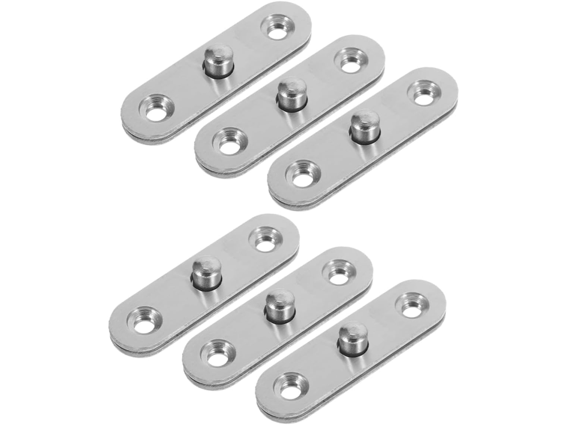 Conjunto De 6 Em Aço Para Portas Armários, Cozinha E Banheiro
