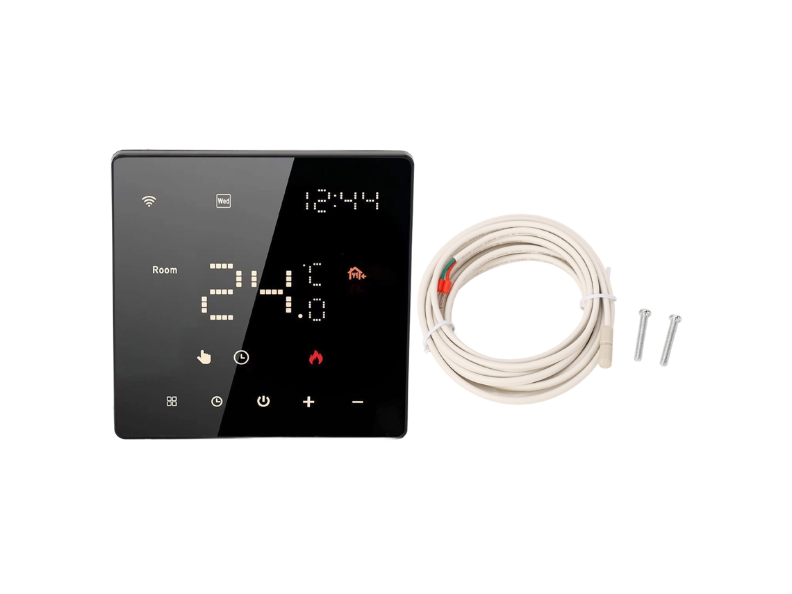 Termostato Inteligente com Controle App Wi-fi Tela Touch 100 250vac 16a
