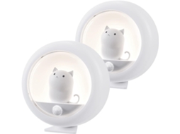 Lurelia Luz Noturna Infantil, 2 Peças, Sensor De Movimento, Usb Recarregável, Magnética, Portátil