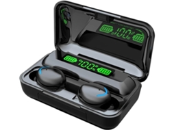 Auriculares Sem Fios Bluetooth 5.3 Microfone Para Chamadas Display Led/lcd Controlo Tátil Estojo De Carregamento Lurelia