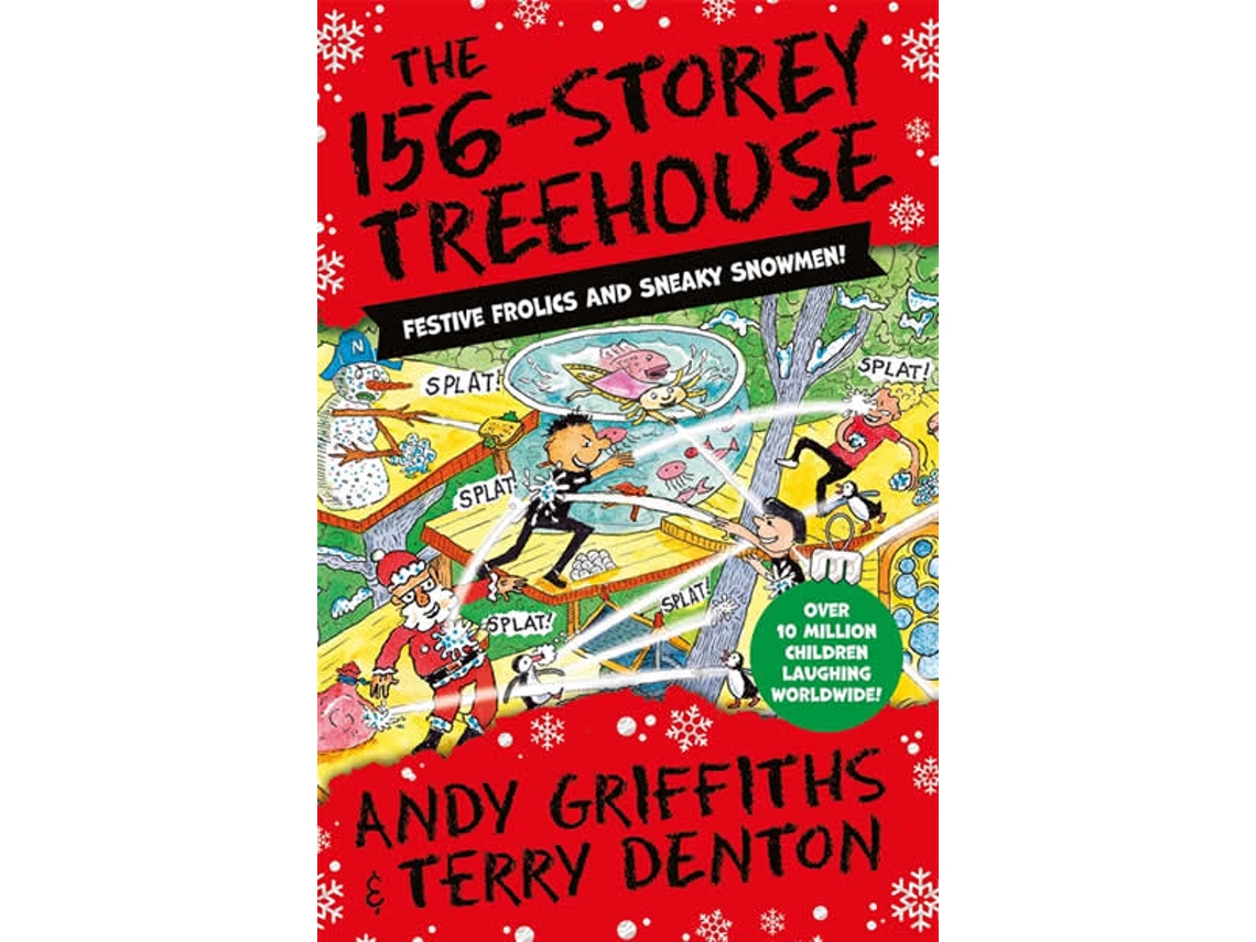 Livro 156-Storey Treehouse de Andy Griffiths (Inglês - Capa Dura)