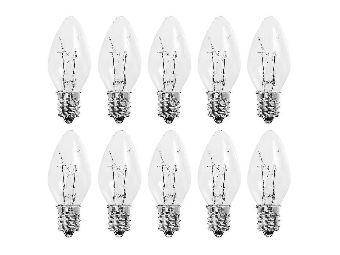 Bebetter 10 Peças De Lâmpadas C7 Com Base E12 Para Velas De Janela Elétricas