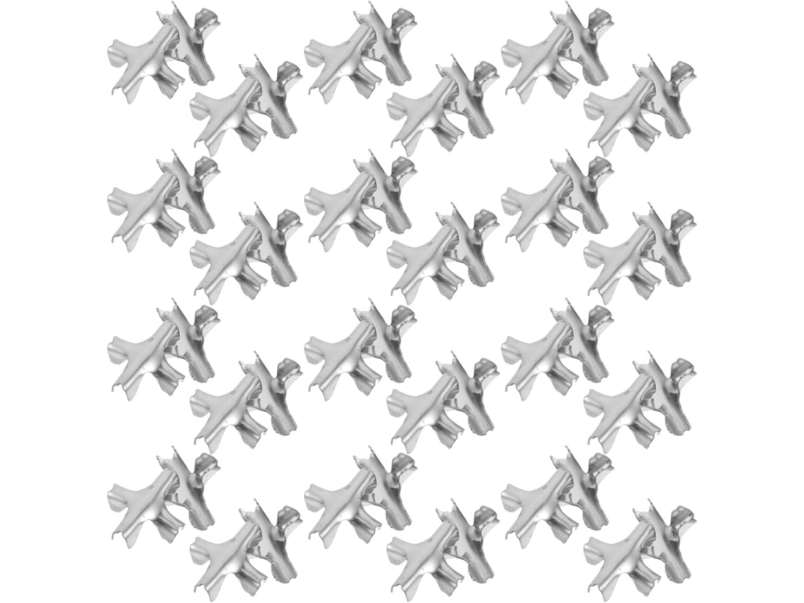 100 Presilhas Invisíveis De Aço Inoxidável De 3,0 Mm Para Rede Antifurto