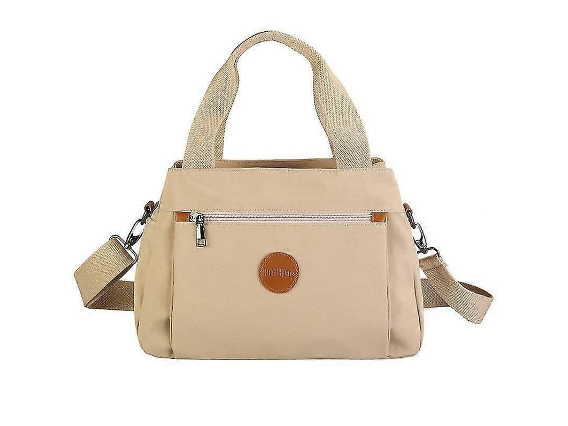 Bolsas De Ombro Femininas Estilo Mensageiro, Para Viagem, Casual, Transversal, Grande Capacidade, Multicompartimentos, Cáqui