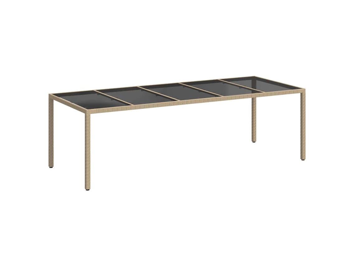 Mesa Jardim Bege 250 X 100 X 75 Cm Vime Pe MAISON EXCLUSIVE