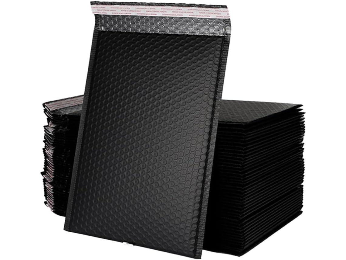 Pochette À Bulles Résistante Aux Déchirures 50 Pcs Pvc Noir