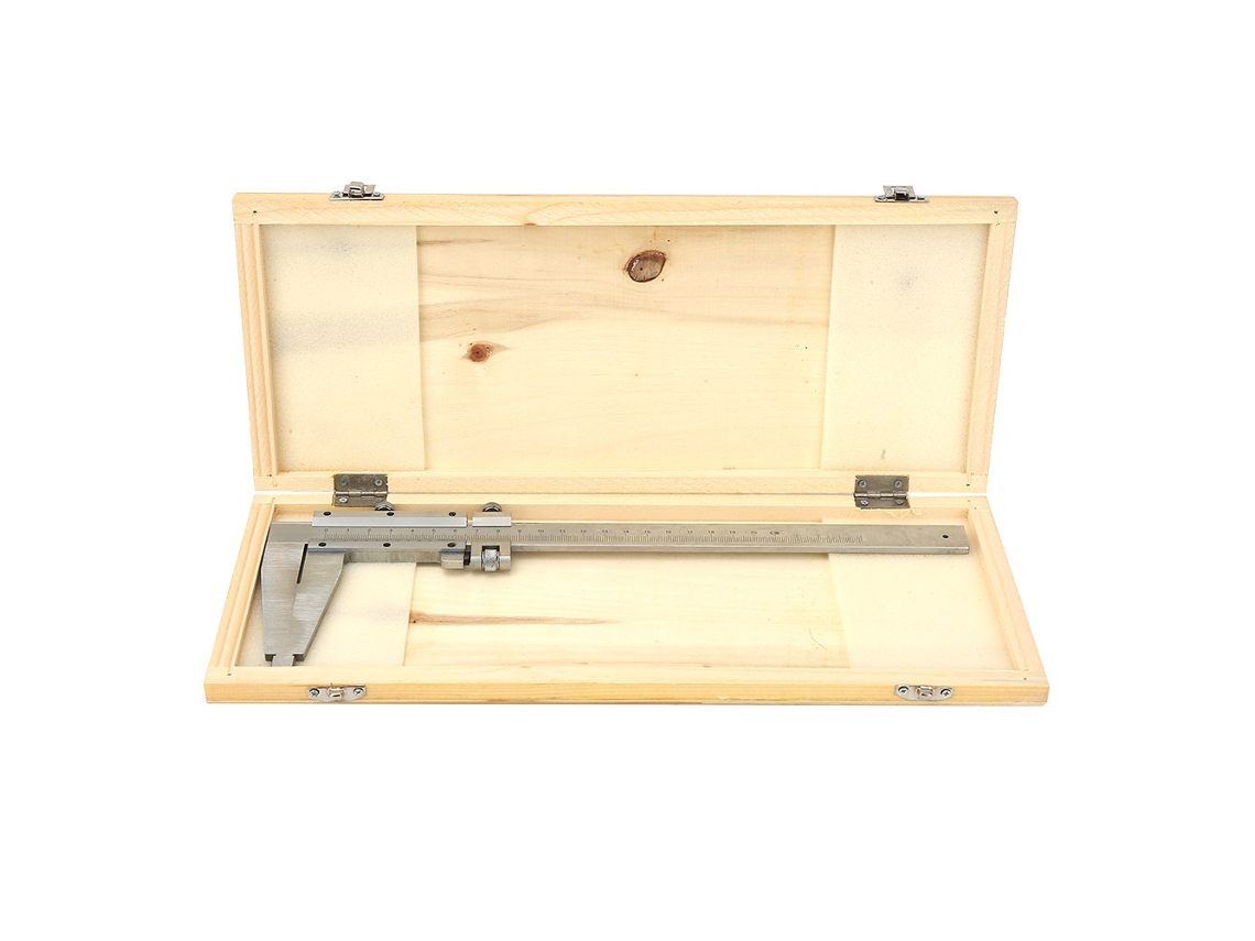 Paquímetro de aço inoxidável de 200 mm para medição da espessura do disco de freio.
