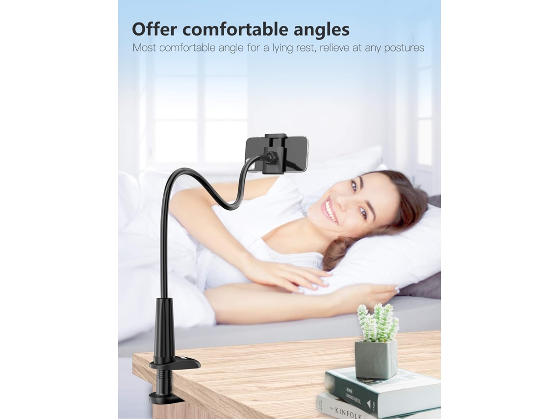 Lurelia Suporte Flexível Para Telemóvel 13 Mm 55 Cm 75 Mm 3 Polegadas Pescoço De Ganso Rotação 360° Braçadeira