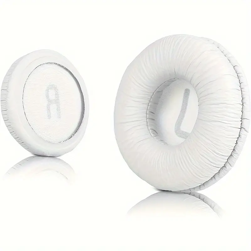 Almofadas de Fone de Ouvido em Couro Pu Branco de 70 Mm, Compatíveis com Sony Mdr zx110/mdr zx330bt/v150 e Jbl Tune 600bt/t500bt/t450bt... STELASPLEN
