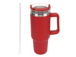 Primerox copo de Viagem Inox 40oz Isolado a Vácuo com Alça e Canudo Anti vazamento