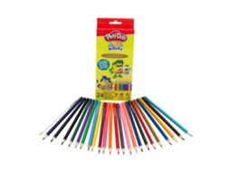 Lápis de Cores Play-Doh Madeira 24 Pcs