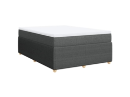 Cama com Molas/Colchão 160x200 Cm em Tecido Cinzento Escuro MAISON EXCLUSIVE