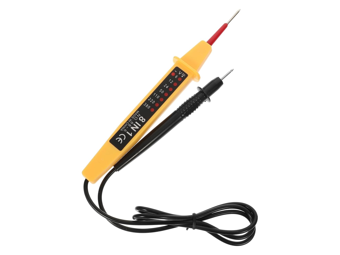 Testador De Tensão Elétrica De 12v Para Circuitos Automotivos, Plástico Leve.